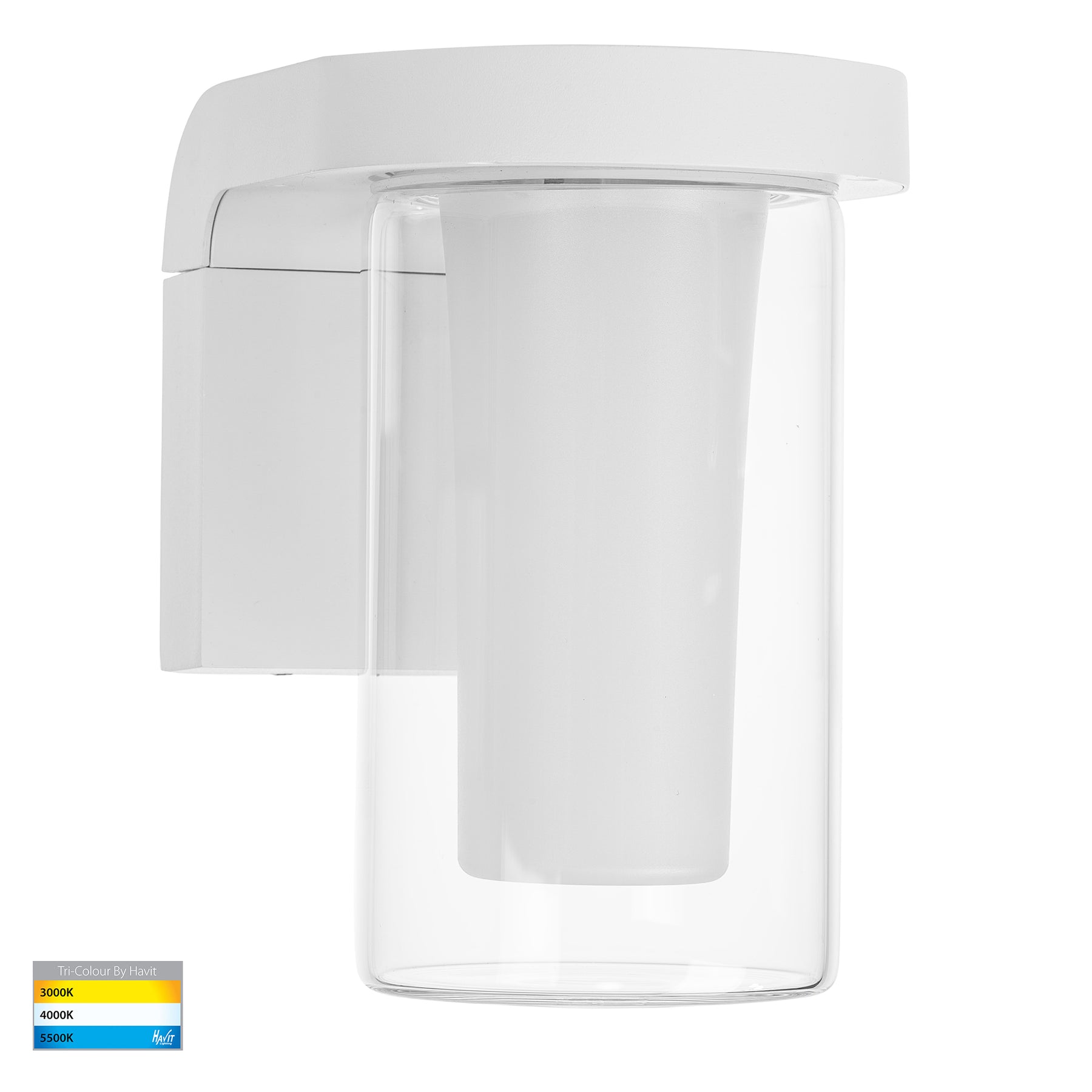 Otaner LED Wall Light Aluminium White 240V 10W TRI Colour - HV3691T-WHT-240V