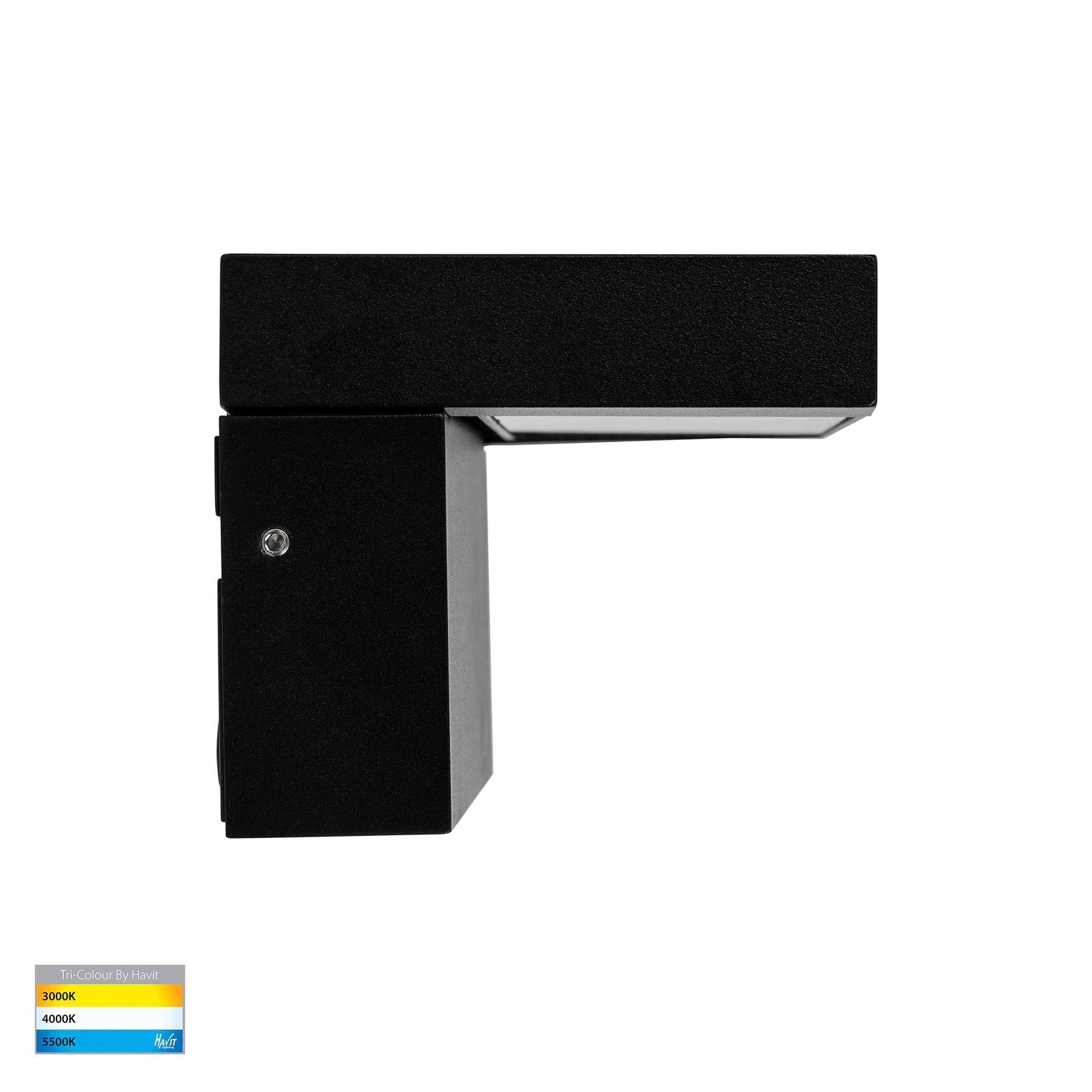 Locu Adjustable LED Floodlight 240V 36W 3CCT Black - HV3733T-BLK