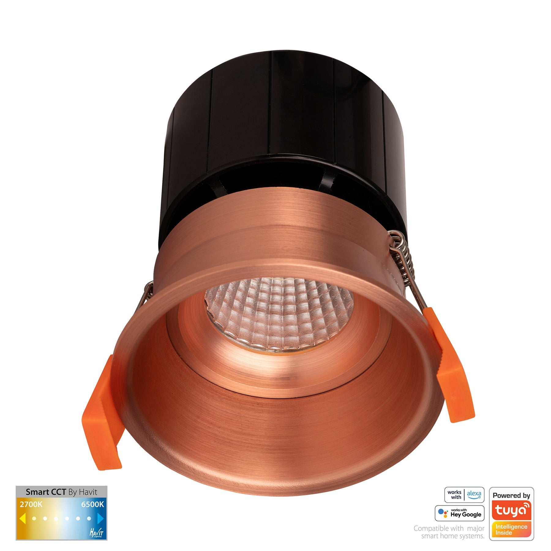 Prime Smart Aluminium Deep Recessed LED Downlight 240V 12W 2CCT Copper - HV5513CCT-CP