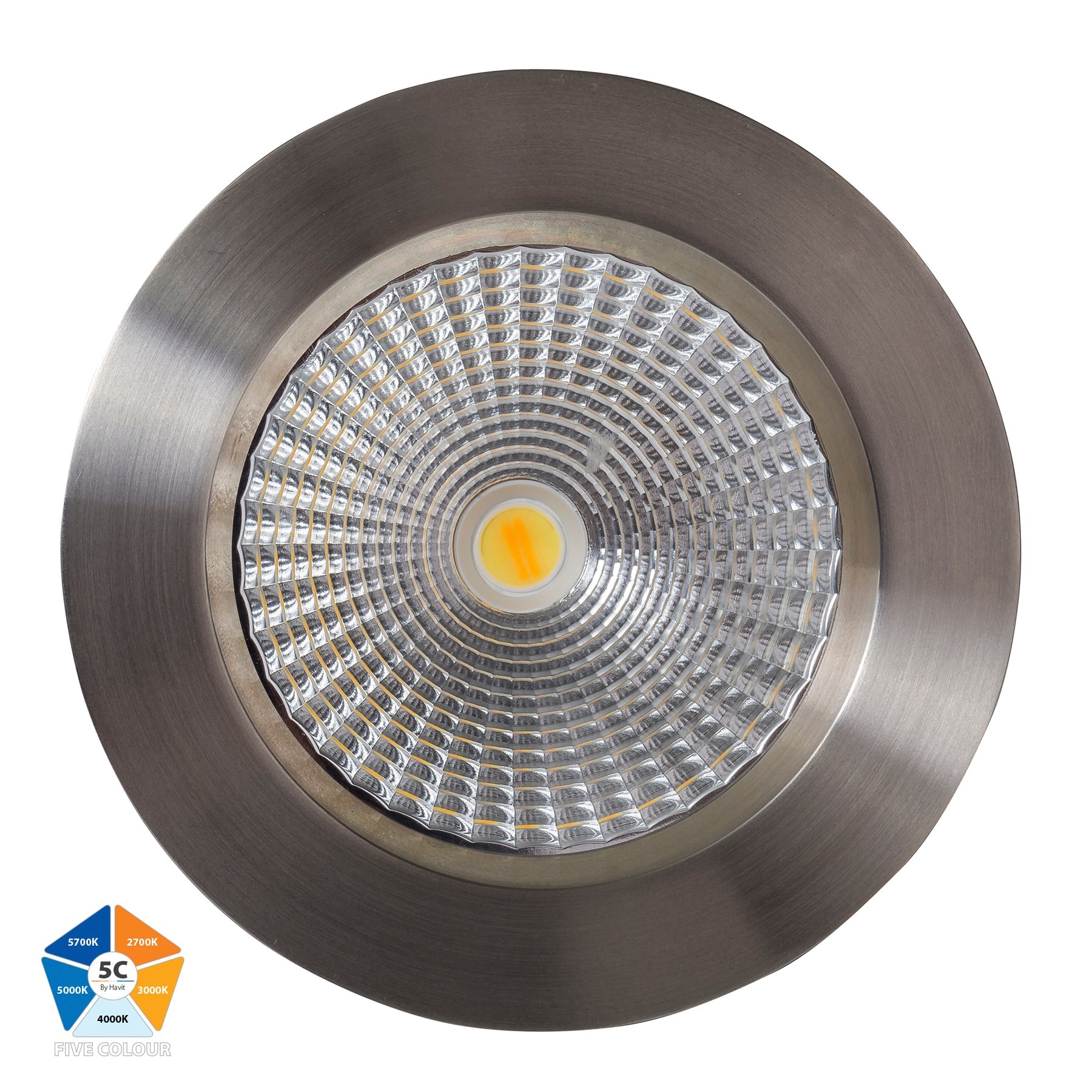 Buy Recessed Downlights Australia Ora Fixed LED Downlight 316 Stainless Steel 5CCT - HV5530S-SS316