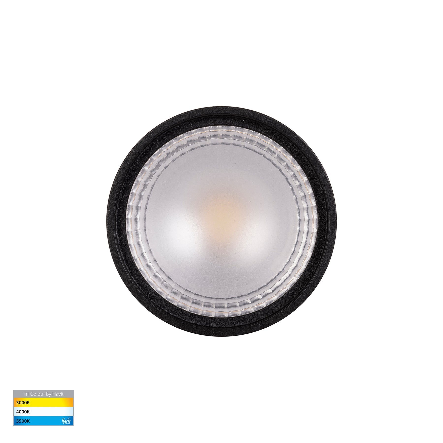 Nella LED Surface Mounted Round Downlight 12V 7W 3CCT Black - HV5802T-BLK-12V