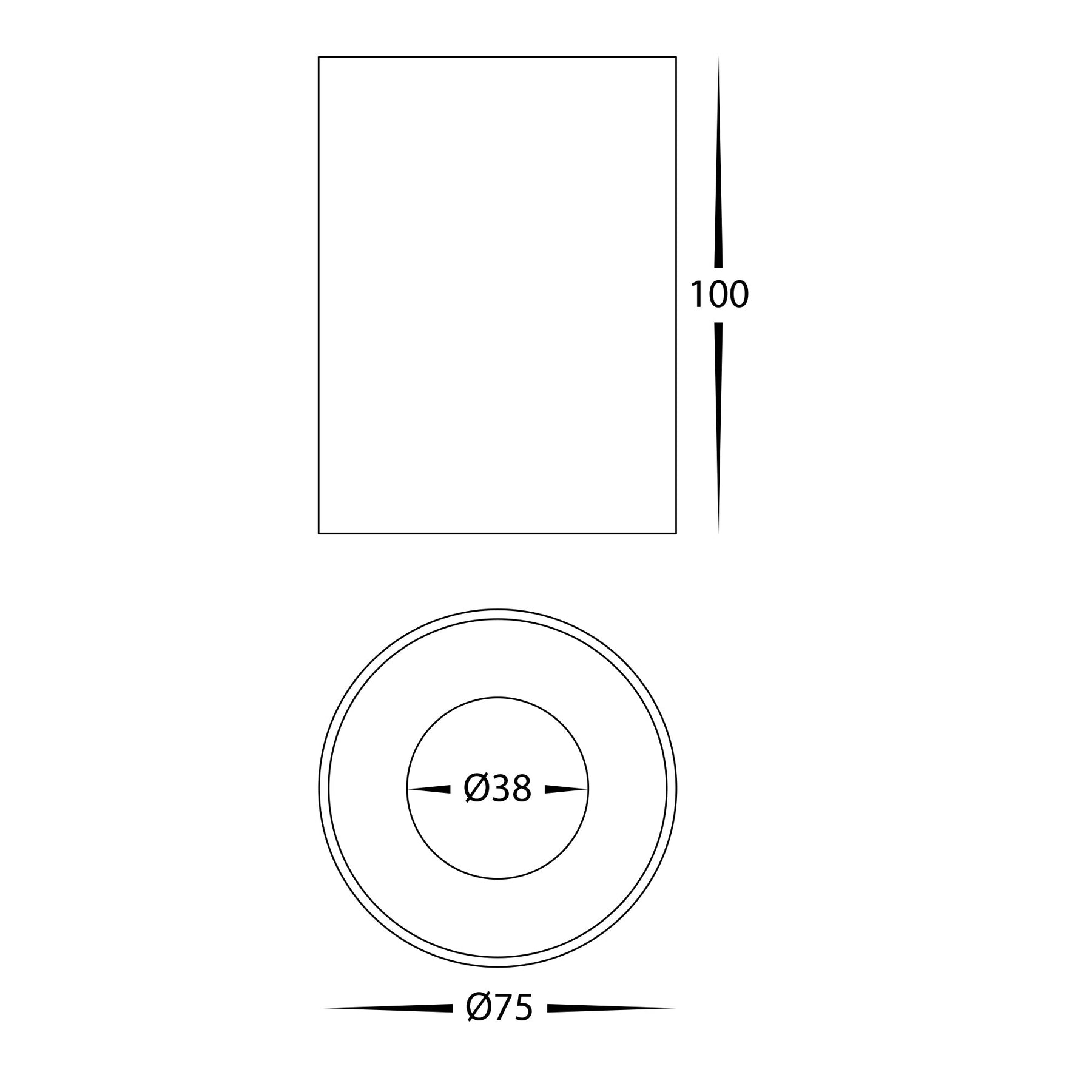 Nella LED Surface Mounted Downlight 12V 7W 5CCT Brass - HV5841S-BR-12V