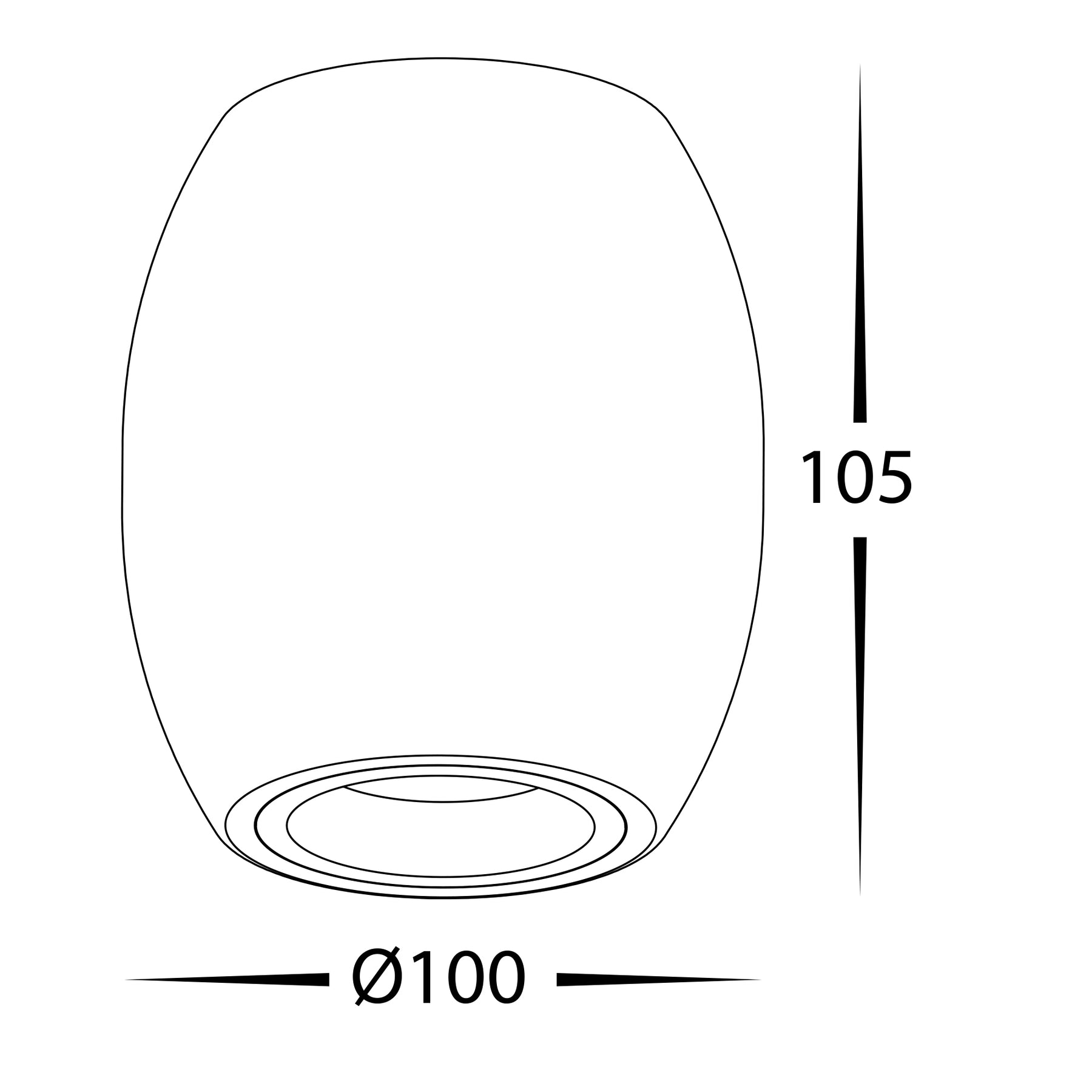 Nella LED Surface Mounted Downlight 7W 5CCT Black - HV5848S-BLK
