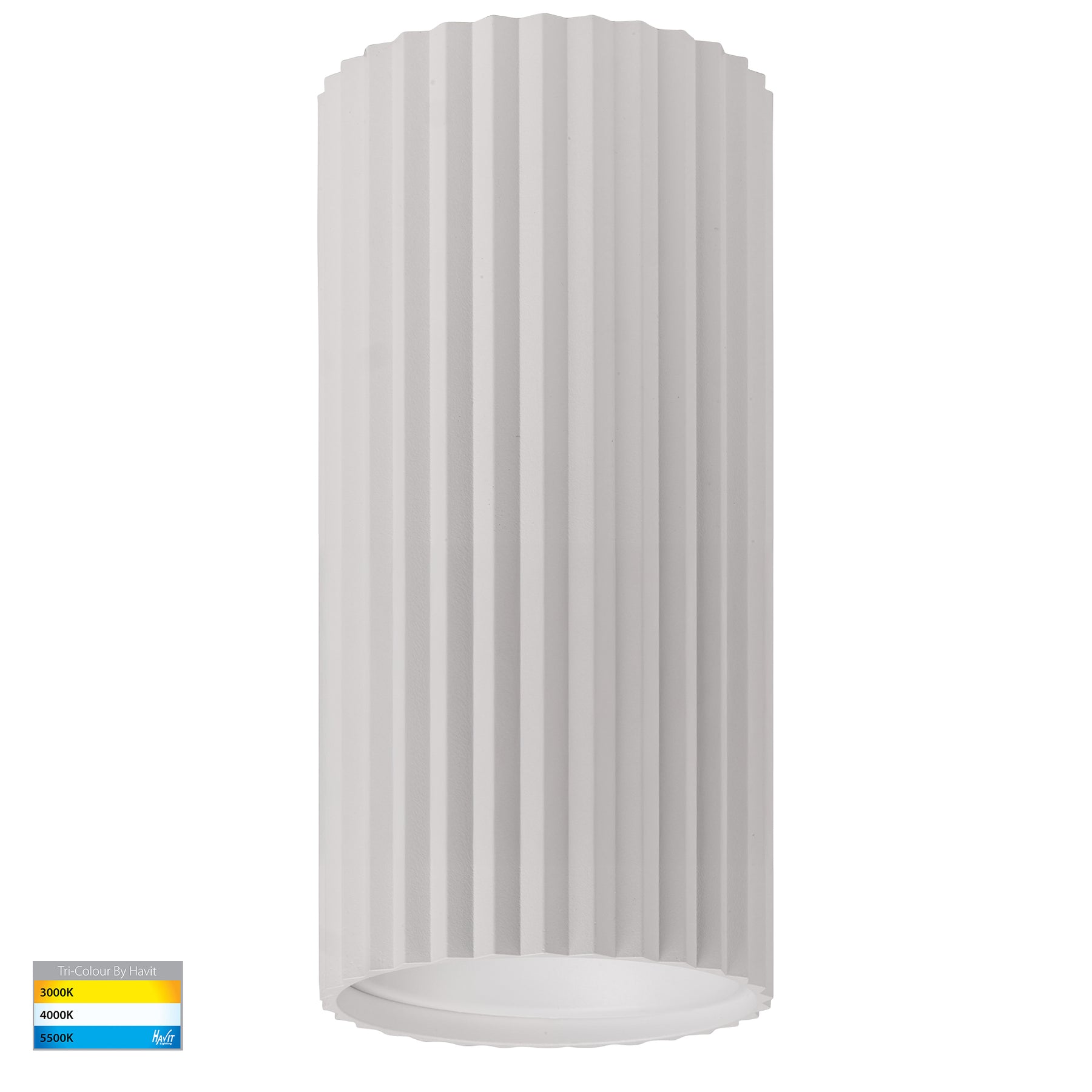 Nella 240mm LED Surface Mounted Round Downlight 240V 12W 5CCT White - HV5852S-WHT-EXT