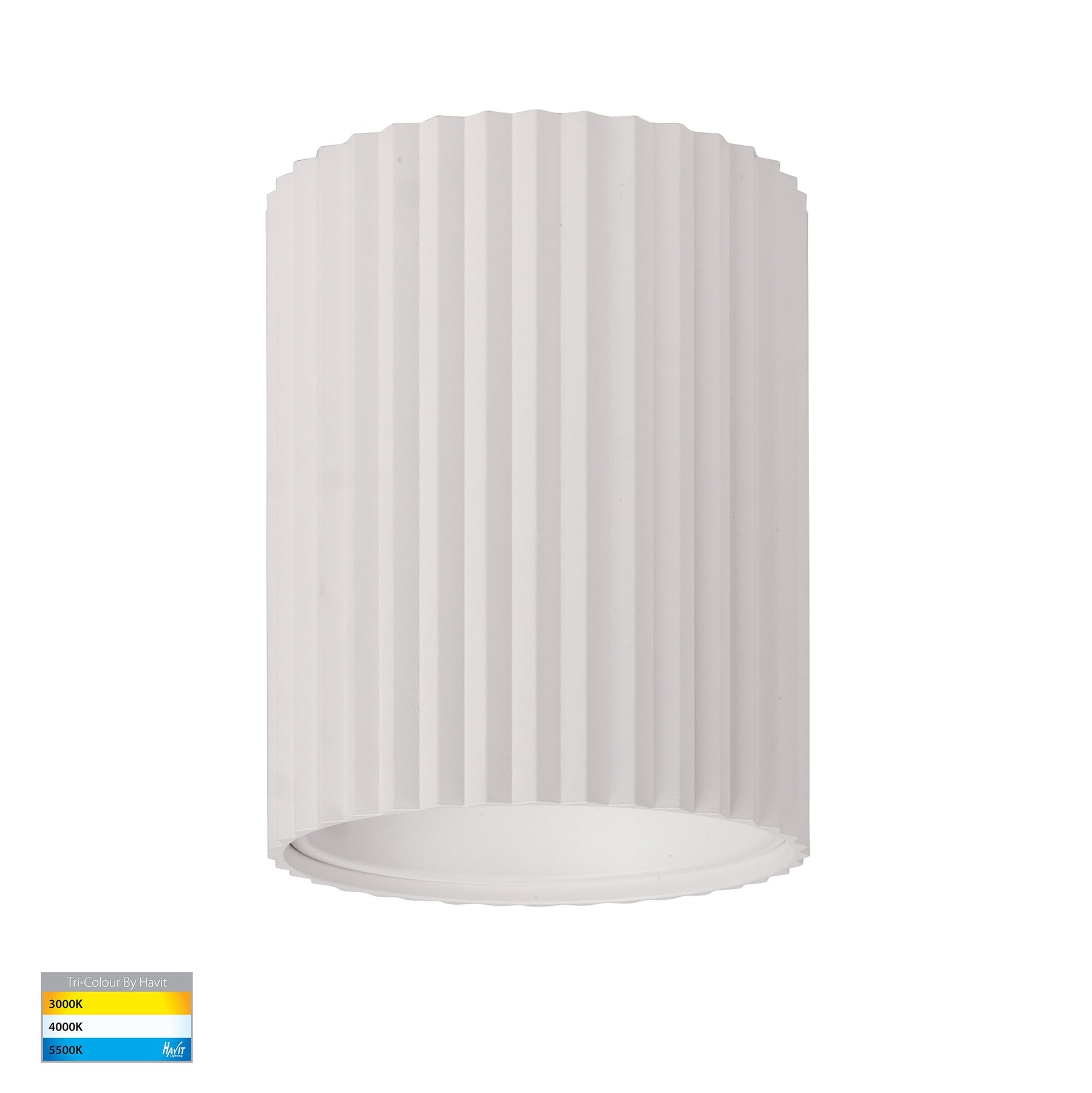 Nella 140mm LED Surface Mounted Round Downlight 240V 18W 5CCT White - HV5853S-WHT