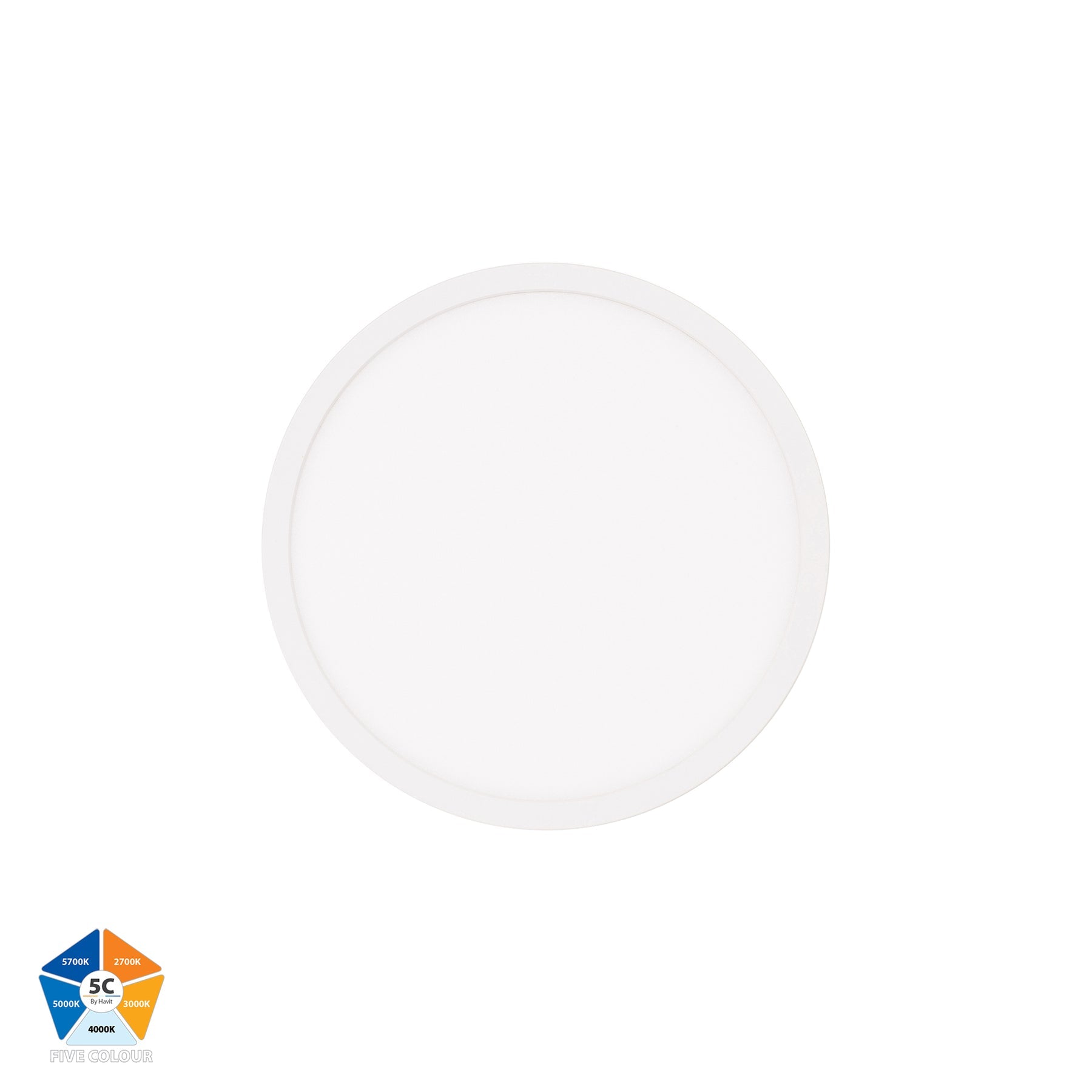 Auster LED Oyster Light 18W 5CCT White - HV5863S-WHT