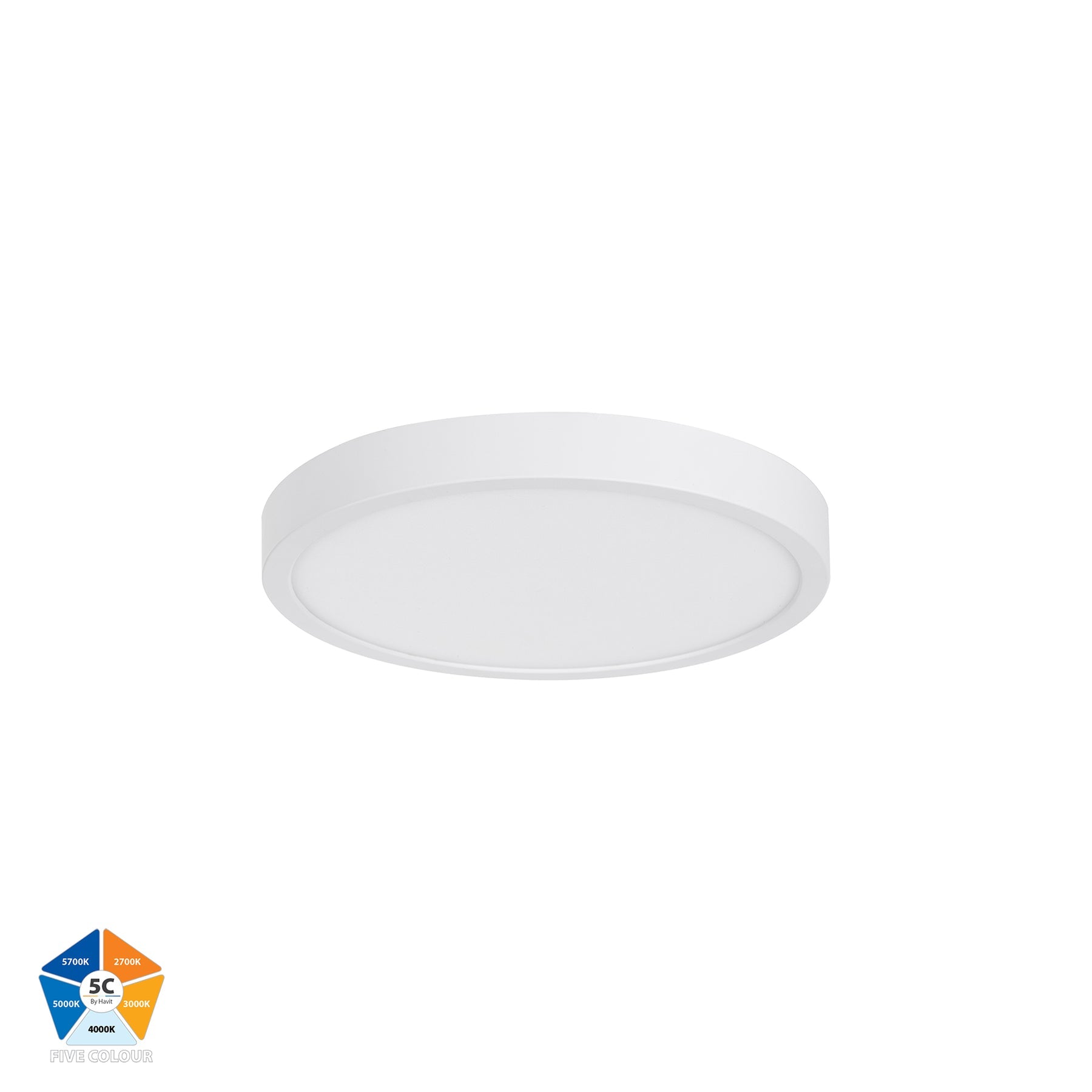 Auster LED Oyster Light 18W 5CCT White - HV5863S-WHT