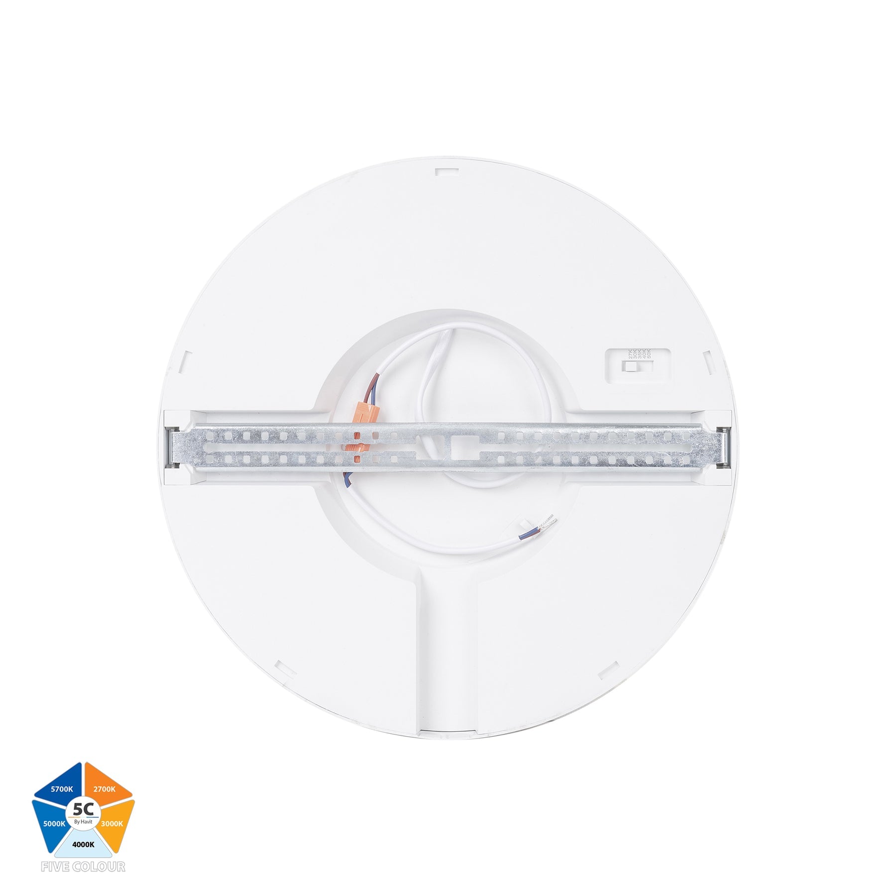 Auster LED Oyster Light 24W 5CCT White - HV5864S-WHT
