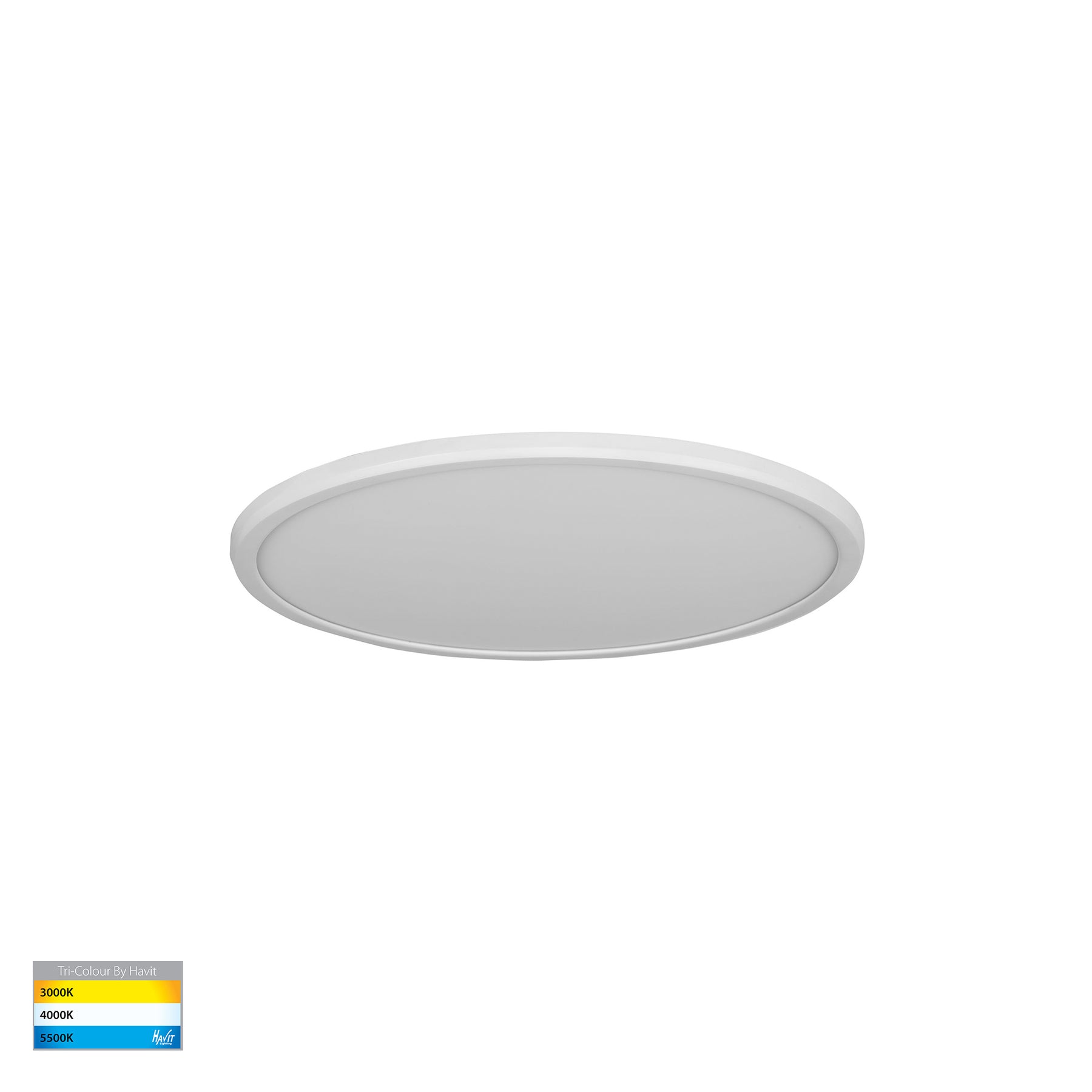 Auster LED Oyster Light 16W Tri Colour White - HV5876T-WHT