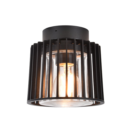 Lumo Aluminium Surface Mounted Ceiling LED Light 9W 2700K Black - HV5894W-BLK