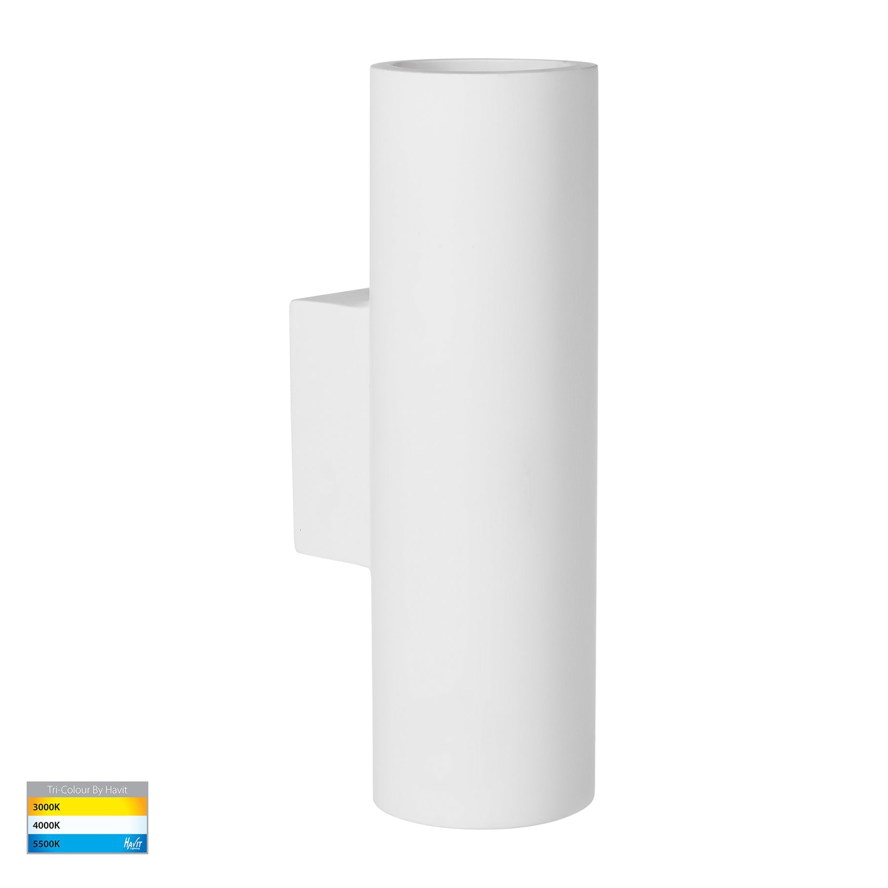 Strokka LED Up & Down Wall Light 5W Tri Colour White - HV8022T