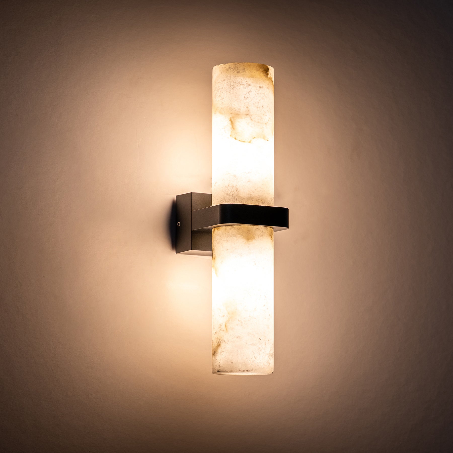 Albast LED Up & Down Wall Light 9W 2CCT Black - HV8079T-BLK