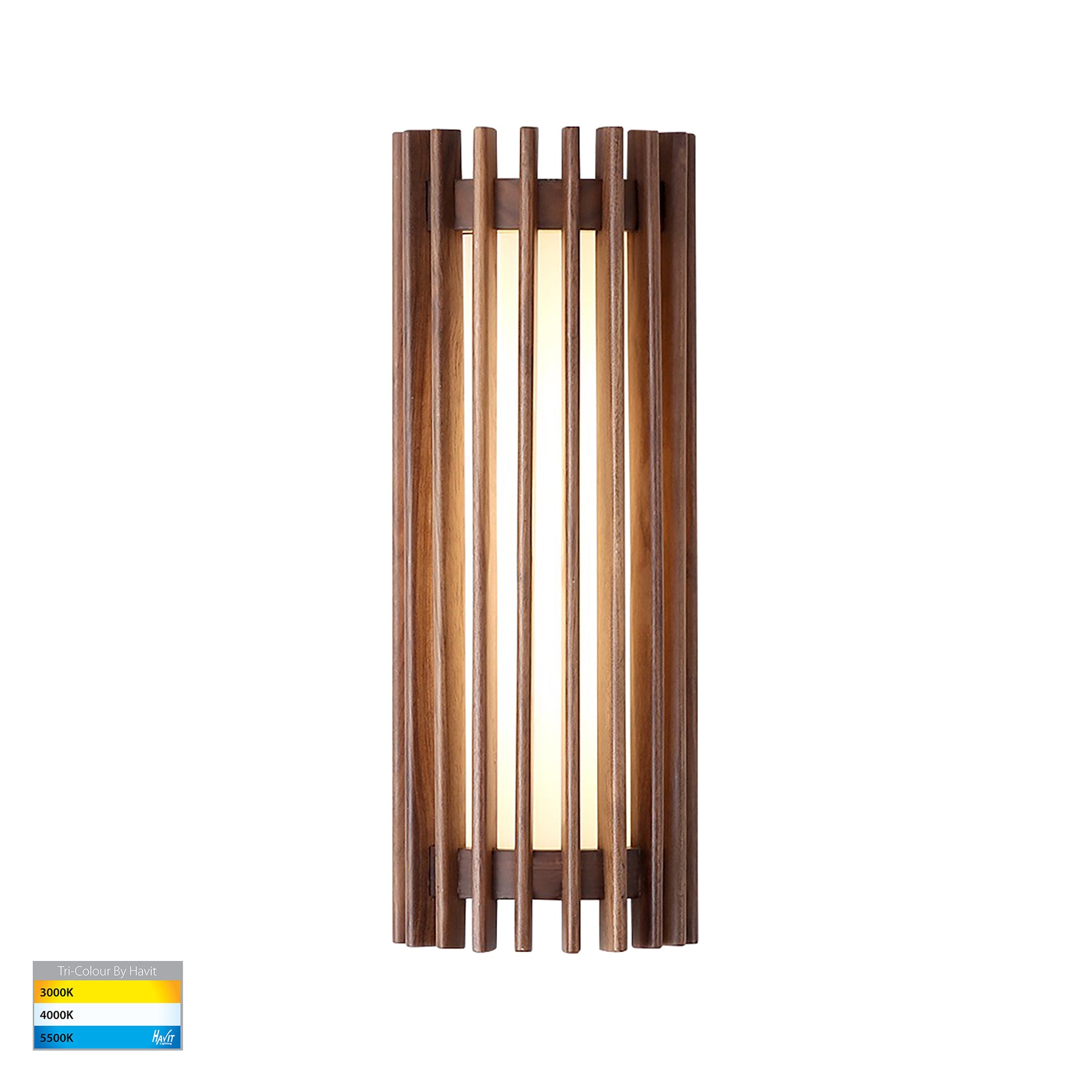 Orech LED Wall Light 240V 12W 3CCT Walnut - HV8089T