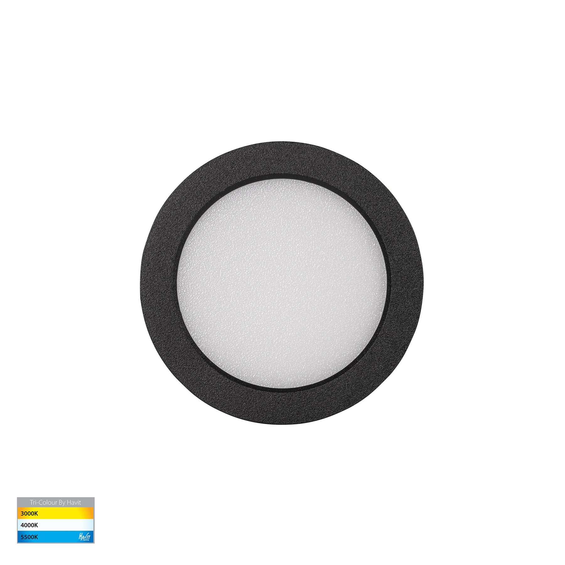 Skap LED Cabinet Light 12V 3W Tri Colour Black - HV8201T-BLK