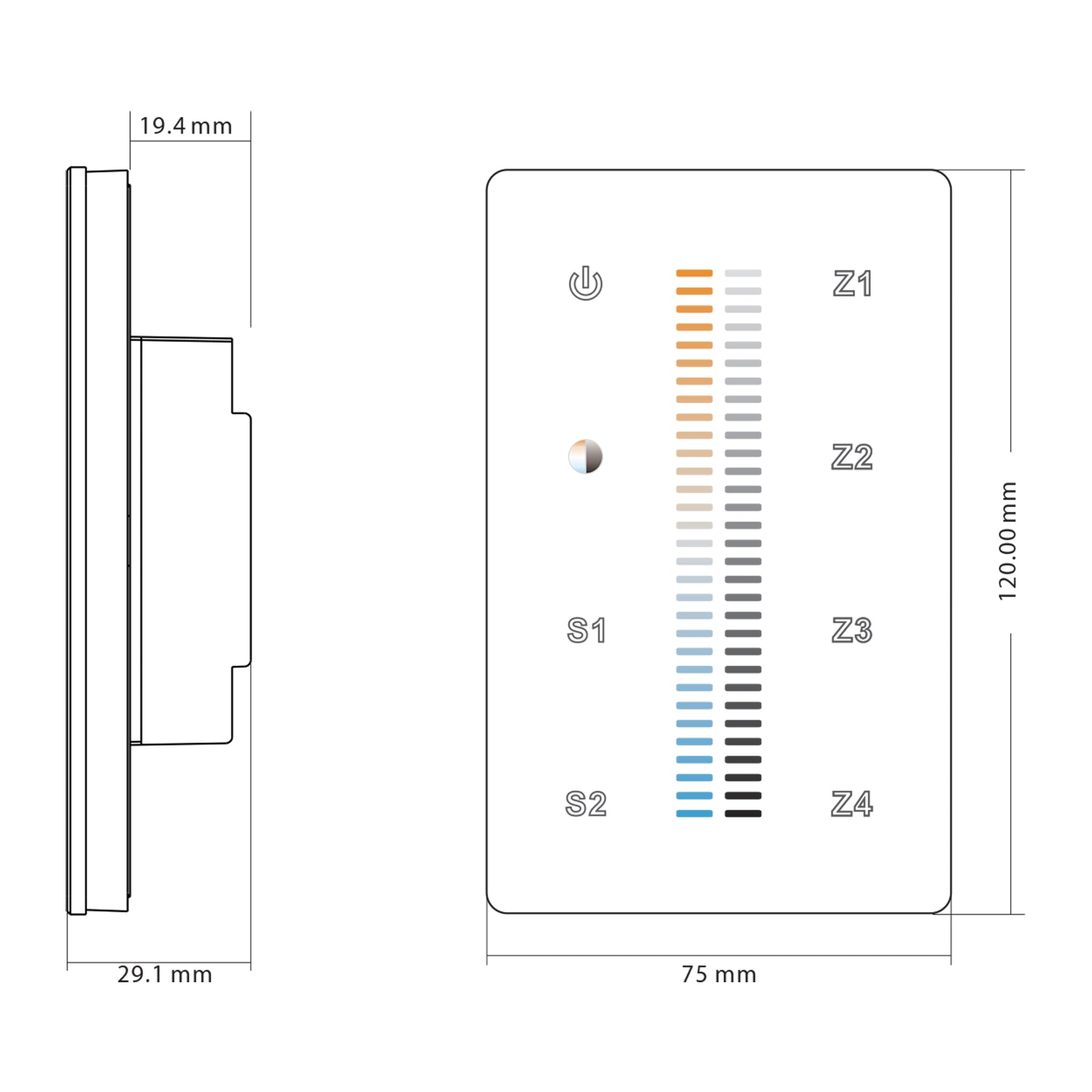 CT LED Strip Touch Panel Controller - HV9101-2830B
