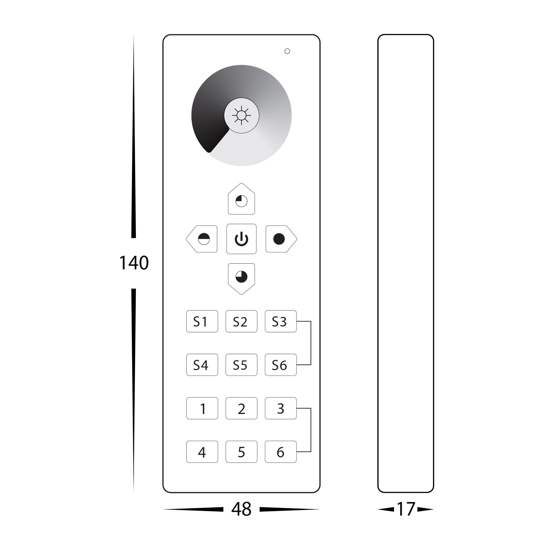 CT LED Strip Remote Controller - HV9102-2819CCT