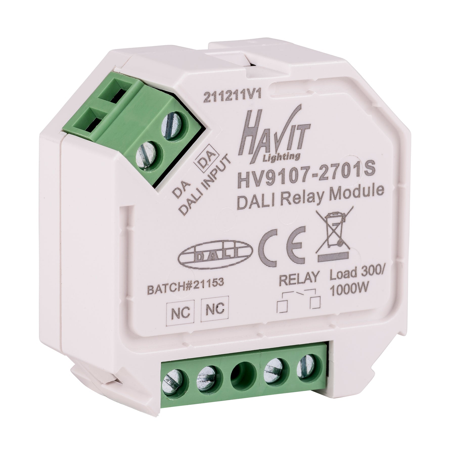 Dali Relay Module LED  Plastic White 240V - HV9107-2701S