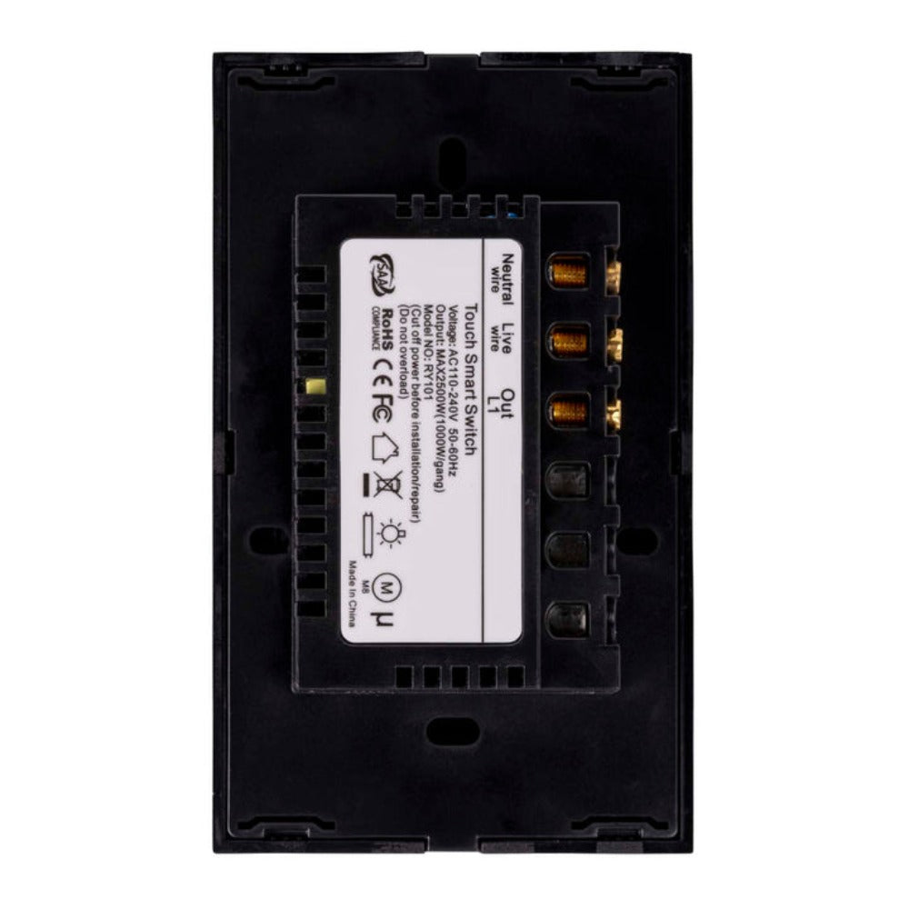 Buy Smart Switches & Plugs Australia Wifi Single Gang Wall Switch Black -  HV9210-1
