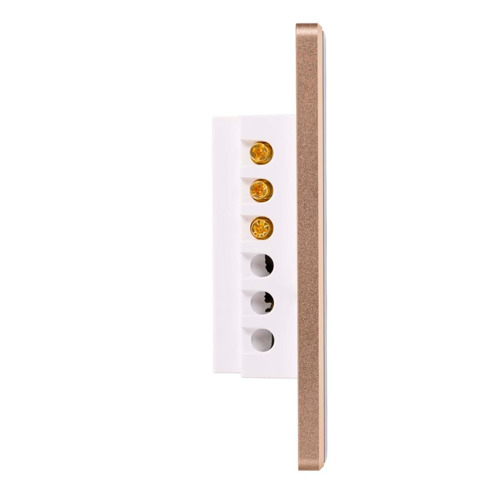 Buy Smart Switches & Plugs Australia Wifi Single Gang Wall Switch White With Gold Trim -  HV9120-1