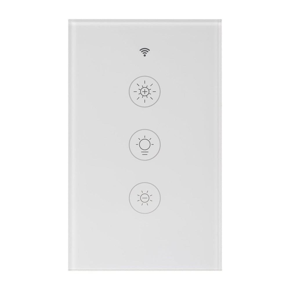 Buy Smart Switches & Plugs Australia Wifi Single Gang Dimmer Wall Switch White - HV9111