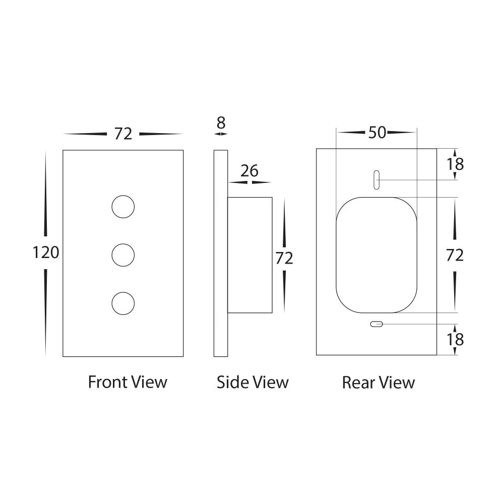 Buy Smart Switches & Plugs Australia Wifi Single Gang Dimmer Wall Switch White - HV9111