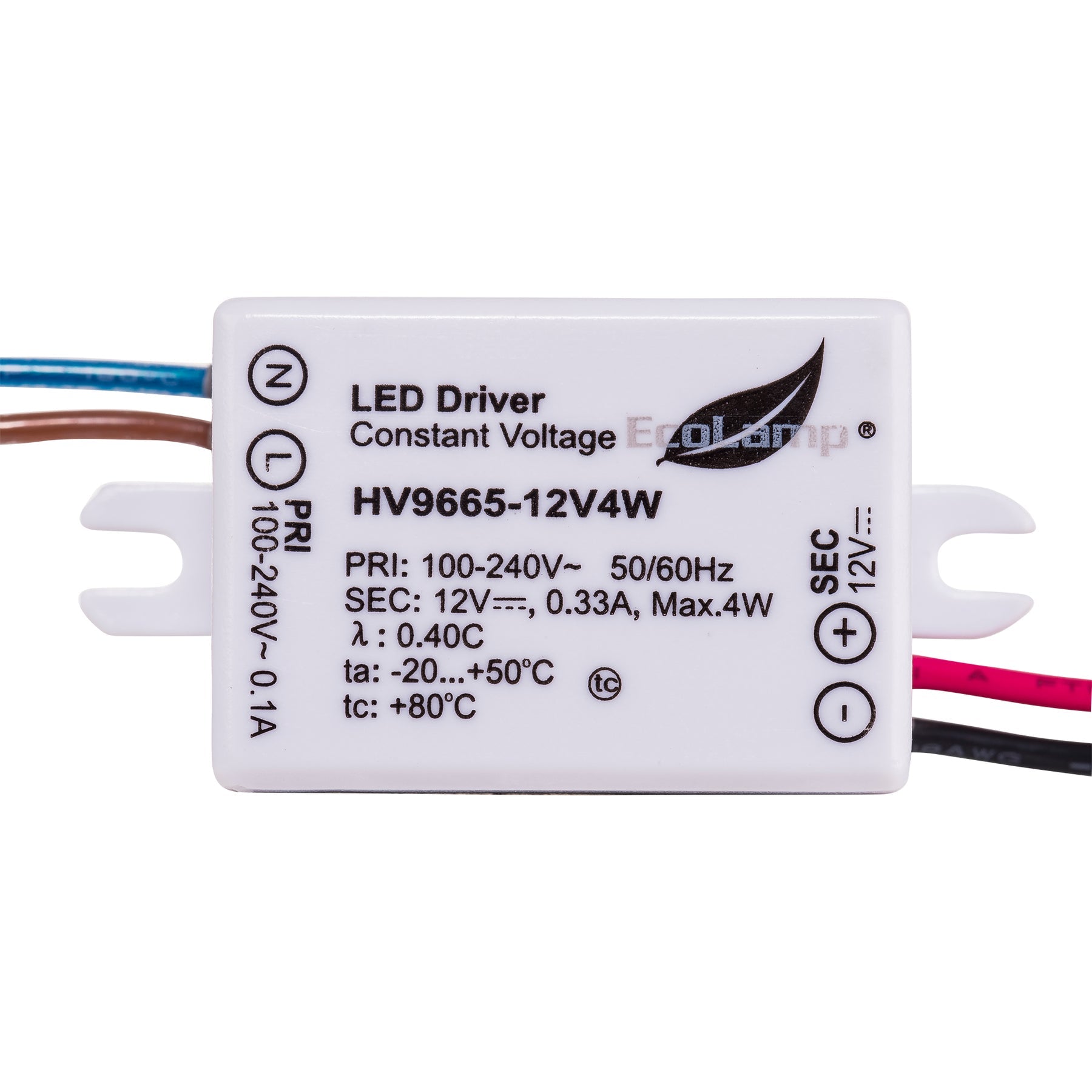 LED Driver White Plastic 4W 24V DC - HV9665-24V4W