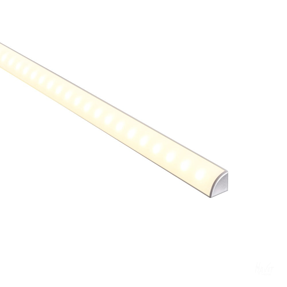 Buy Strip Light Profiles Australia Micro Corner Profile 3M Silver - HV9691-1010-3M