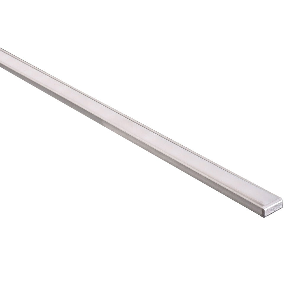 Buy Strip Light Profiles Australia Shallow Square Profile W15mm 3M Silver - HV9693-1506-3M