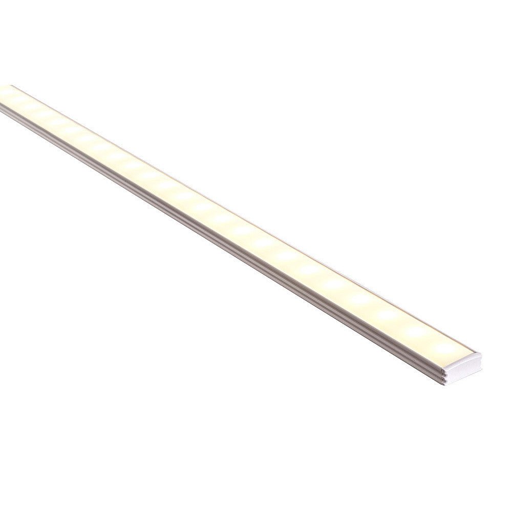 Buy Strip Light Profiles Australia Strip Light Profile L3000mm W17mm Opal White Aluminum - VB-ALP002-R-3M-WH