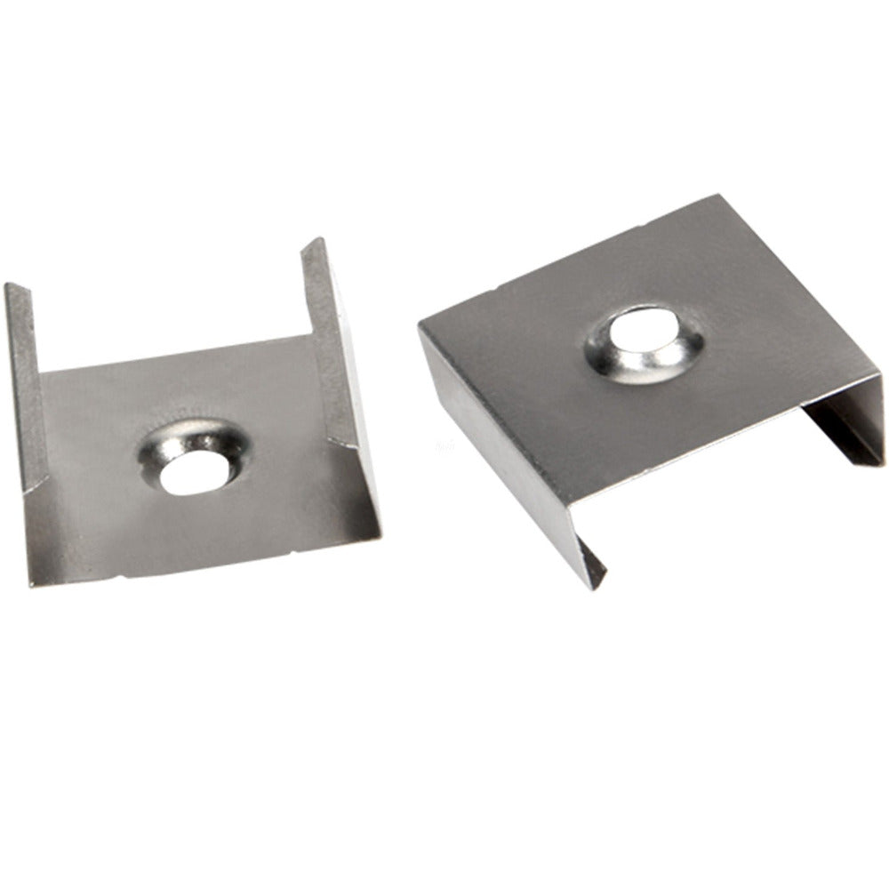 Buy Strip Light Profiles Australia Shallow Square Weatherproof Aluminium Profile Silver 1 Meter - HV9693-1808