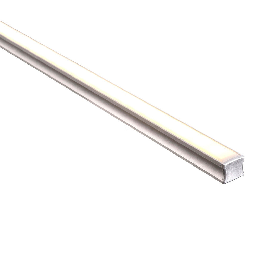 Buy Strip Light Profiles Australia Strip Light Deep Square Profile L3000mm with Standard Diffuser Silver 3 Meter - HV9693-1815-3M