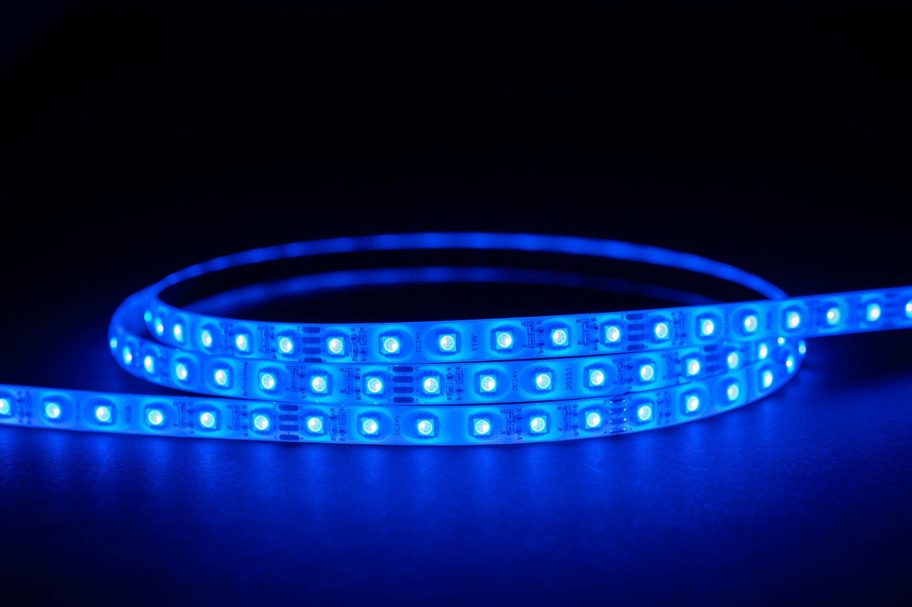 11W 24V DC IP54 Long Run LED Strip RGB 60 Meter - HV9753-IP54-60-RGB