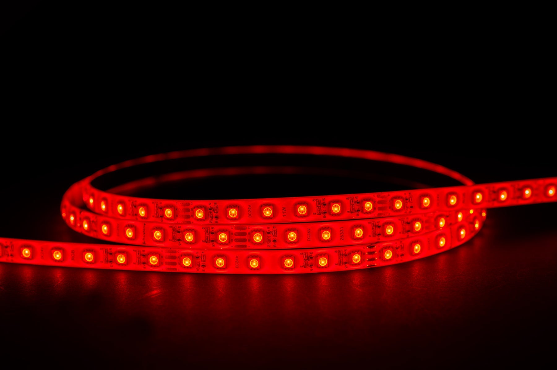 11W 24V DC IP54 Long Run LED Strip RGB 60 Meter - HV9753-IP54-60-RGB