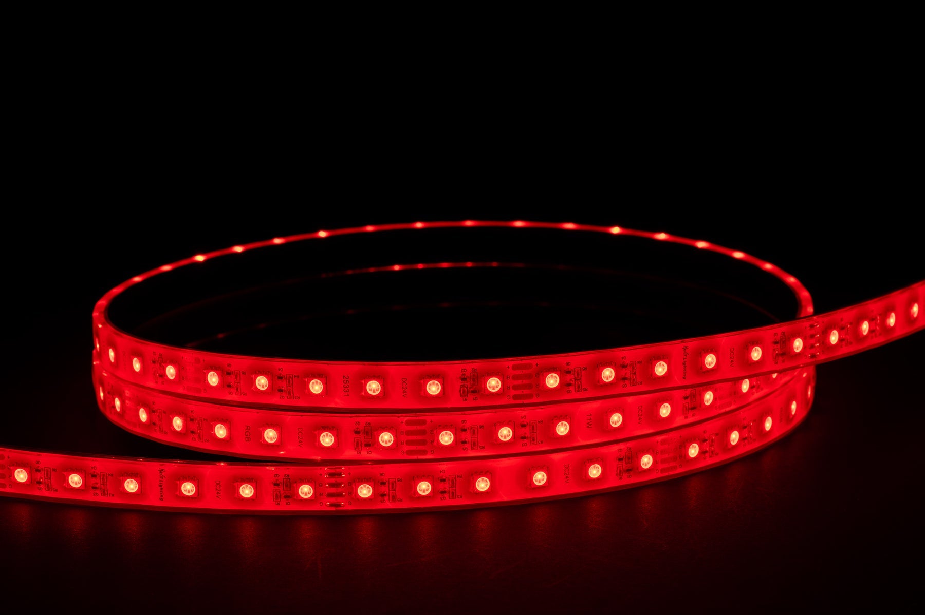 11W 24V DC IP67 Long Run LED Strip RGB 60 Meter - HV9753-IP67-60-RGB