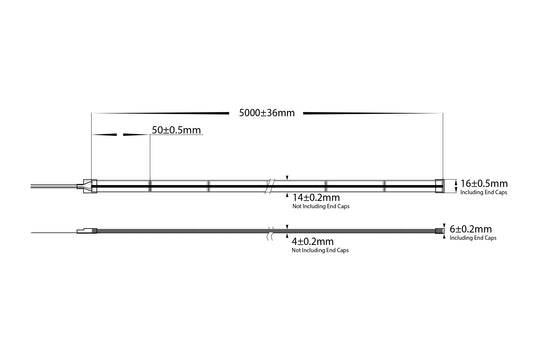 20W 24V DC IP67 LED Strip COB RGBCW 10 Metre - HV9761-IP67-840-RGBCW-10M