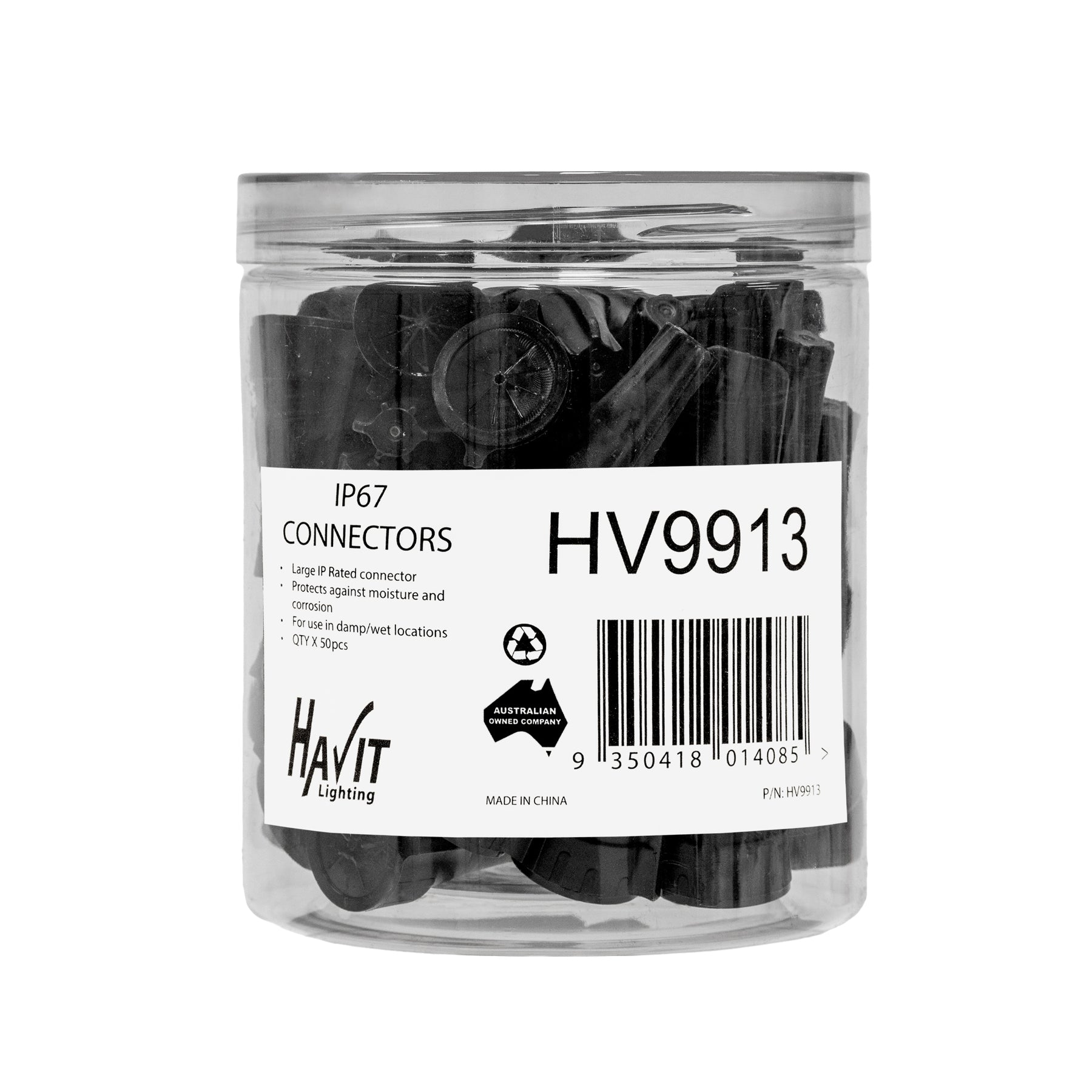 Small IP67 W21mm Weatherproof Connector - HV9913