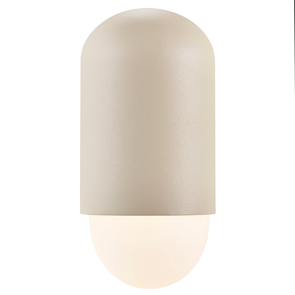 Buy Exterior Wall Lights Australia Heka Exterior Wall Light Sanded Aluminium - 2118211008