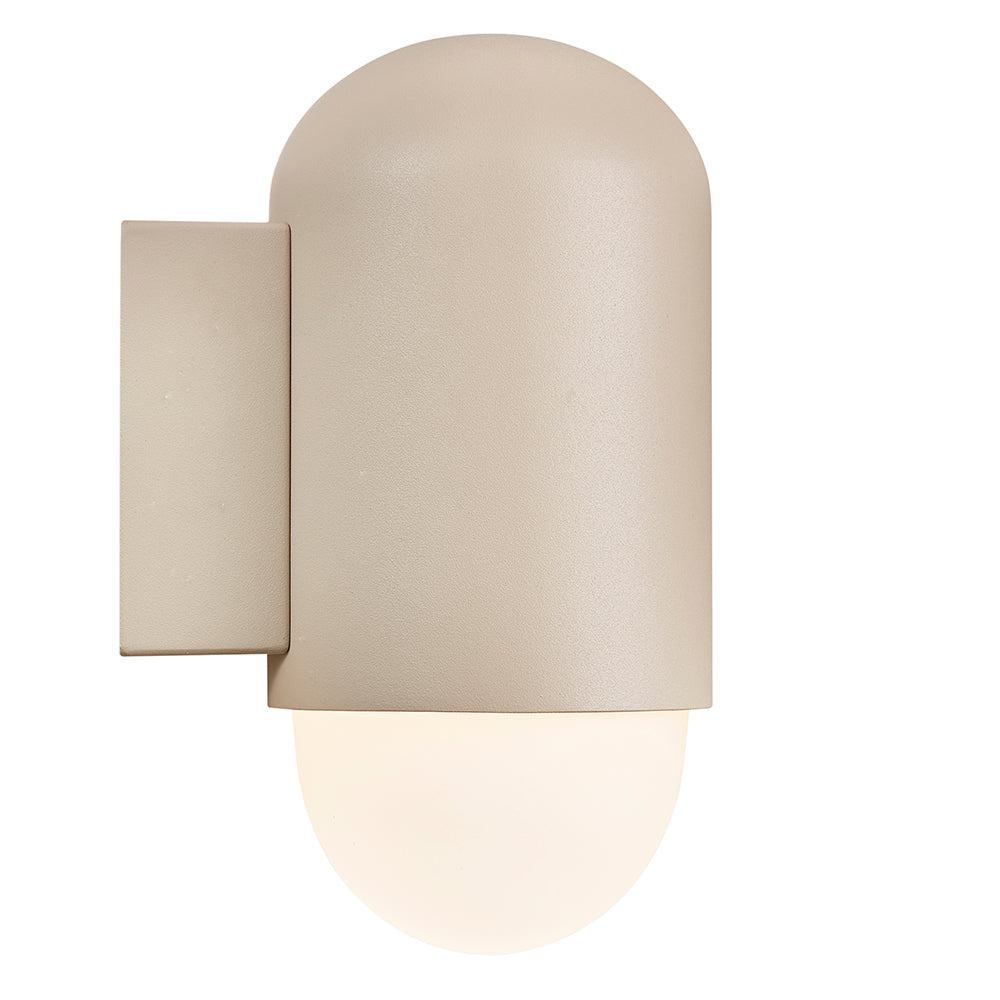 Buy Exterior Wall Lights Australia Heka Exterior Wall Light Sanded Aluminium - 2118211008