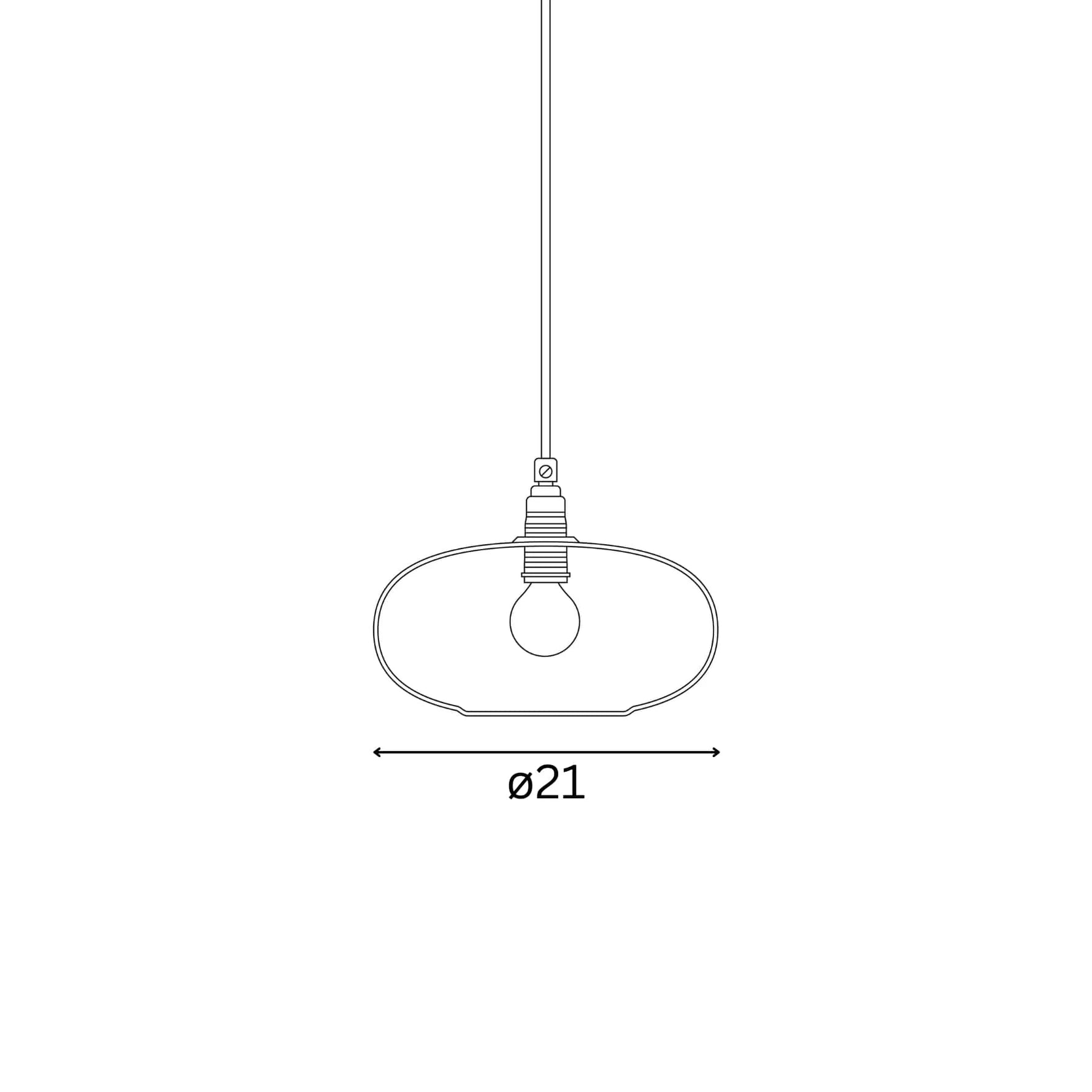 Horizon Small Pendant Light Candy & Matt Gold - LA101853