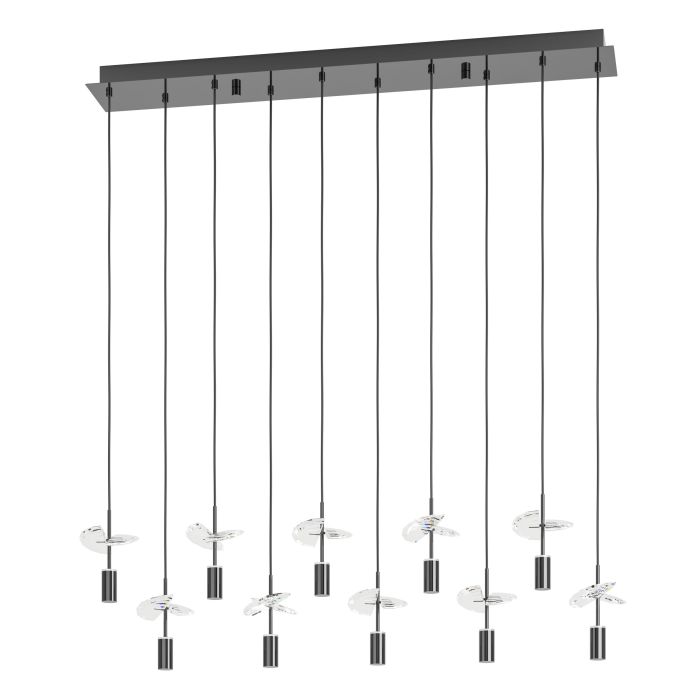 Comareira LED Pendant Light 2.6W TRI Color Nickel-Nero & Clear - 390494