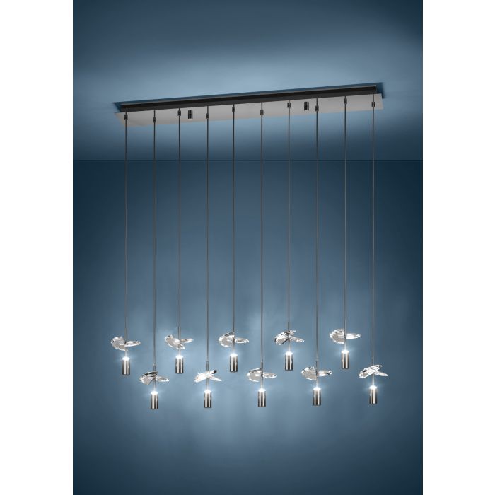 Comareira LED Pendant Light 2.6W TRI Color Nickel-Nero & Clear - 390494
