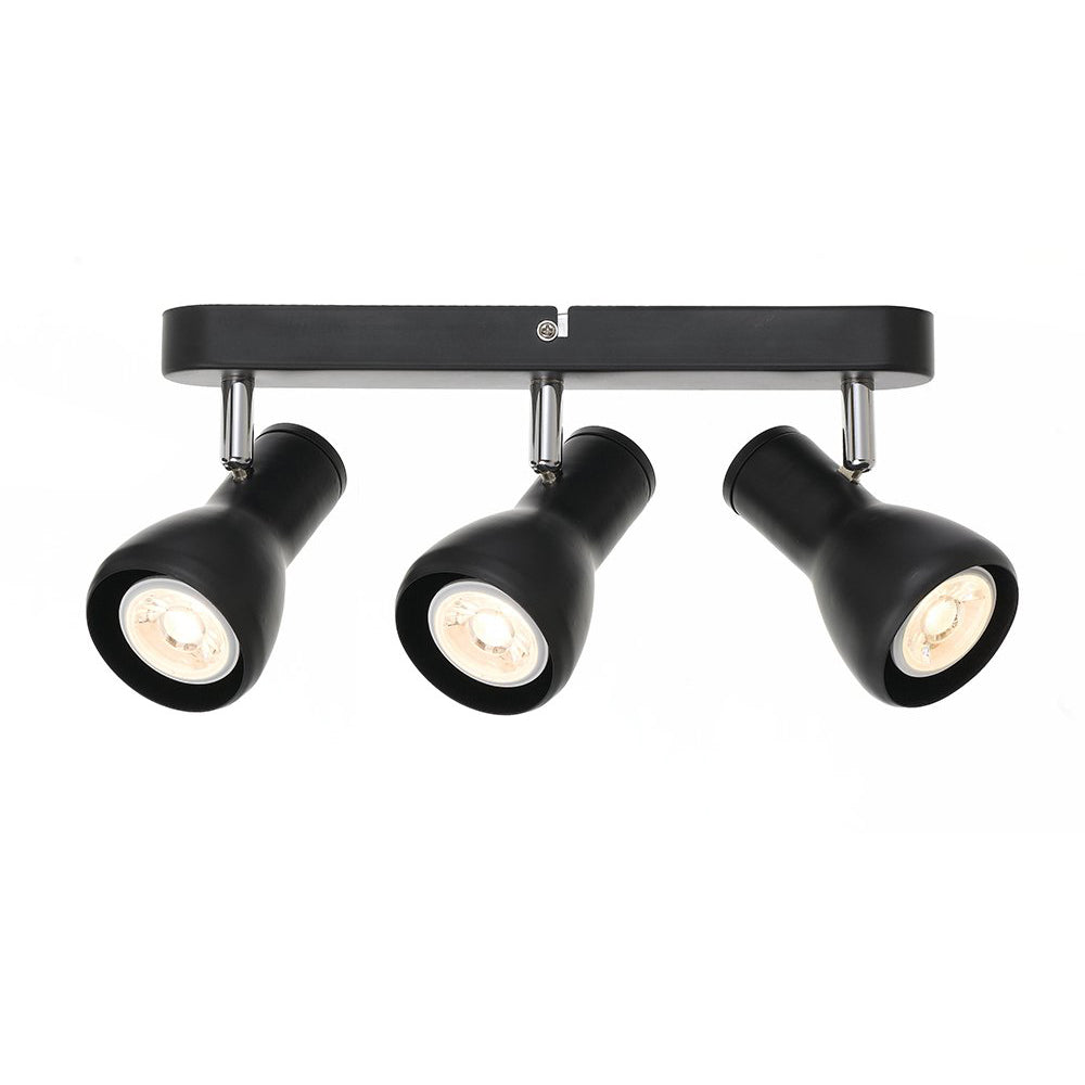 Buy Spotlights Australia Curtis 3 Light LED Spotlight Black, Chrome - CURTIS SP3-BK