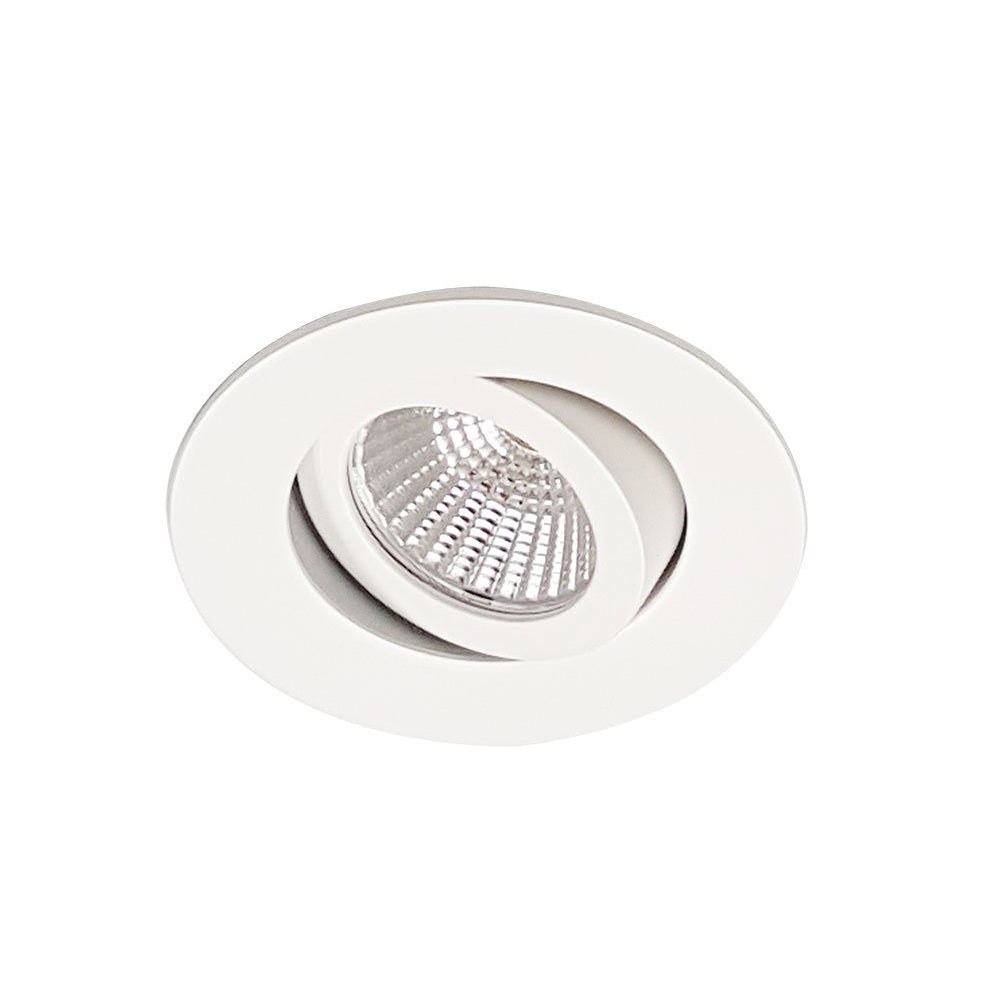 Downlight Frame With Twist on Lamp System White - MDL-403-WH