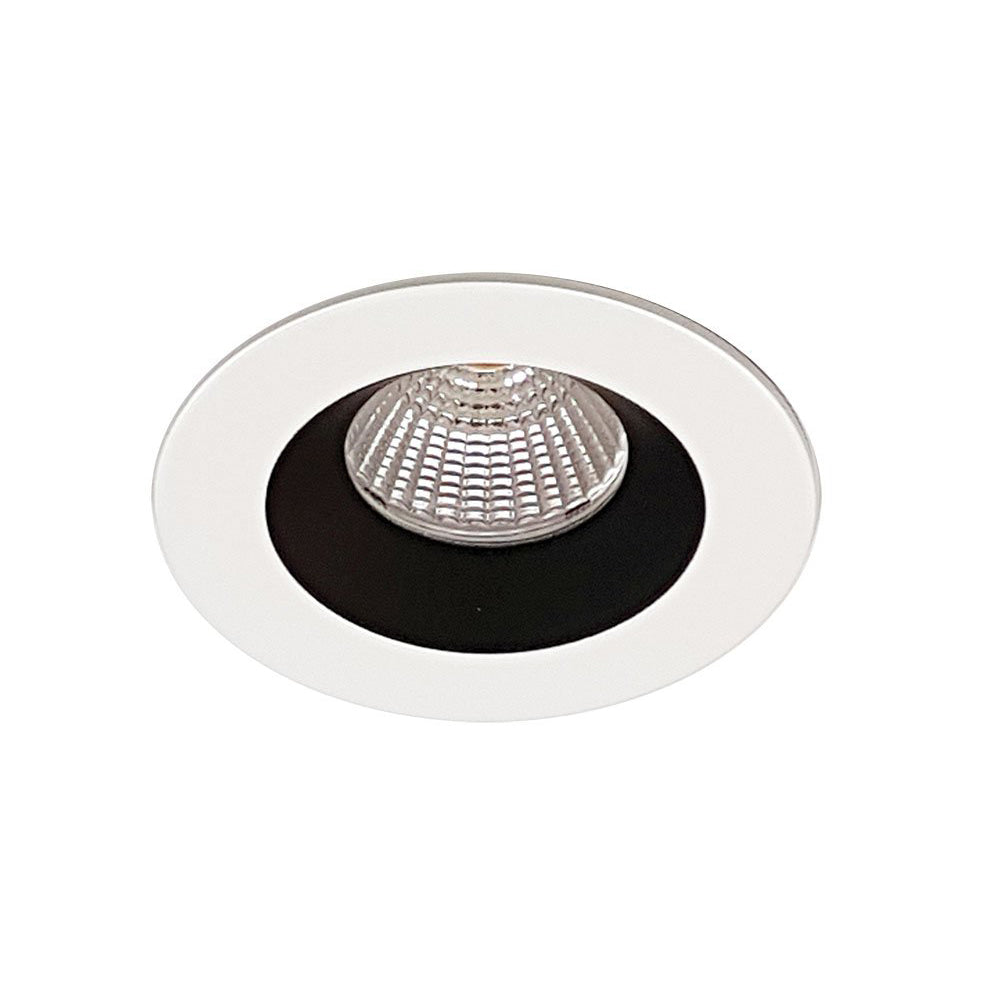 Downlight Frame With Twist on Lamp System White, Black - MDL-601-WHBK