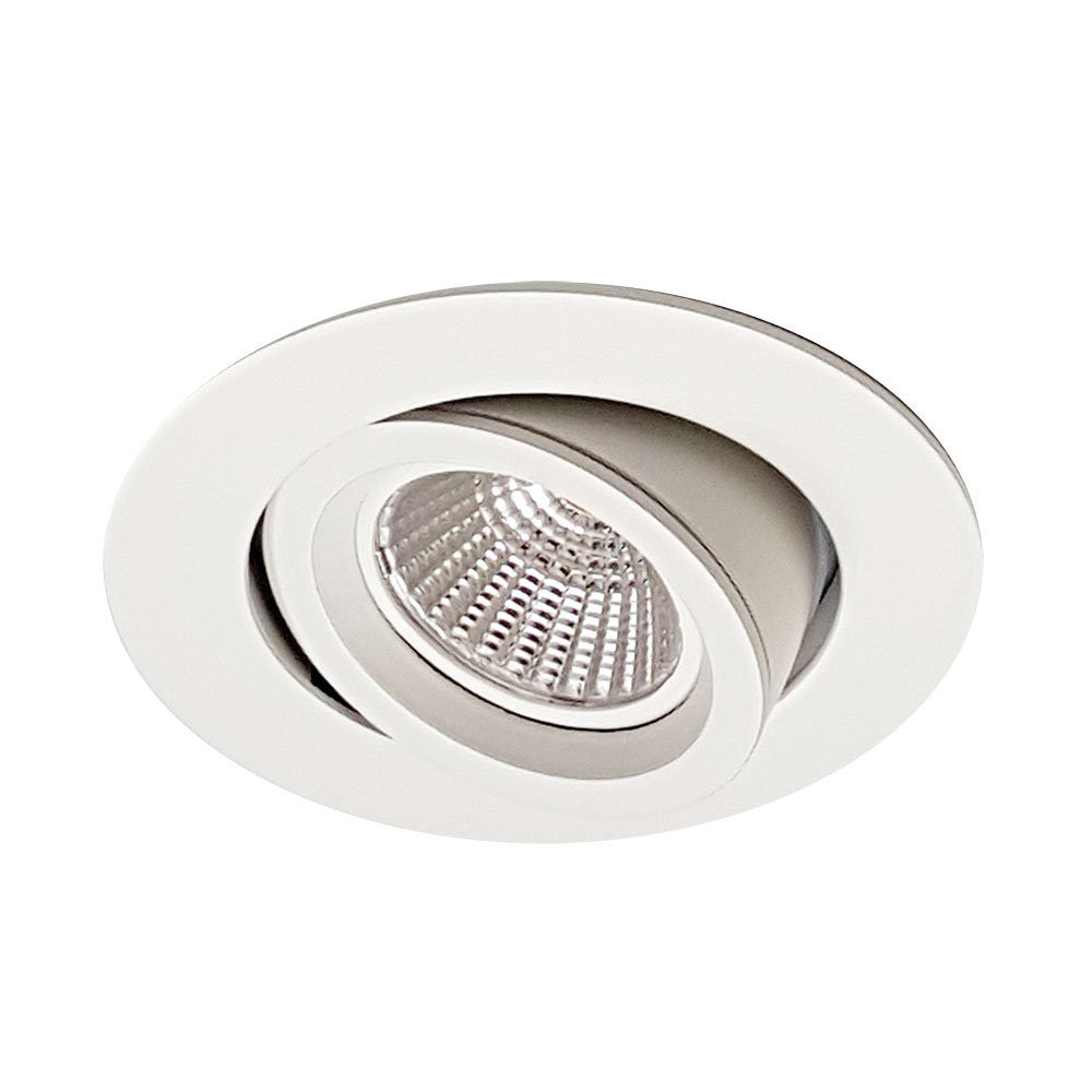 Downlight Frame Gymbal With Twist on Lamp System White - MDL-703-WH