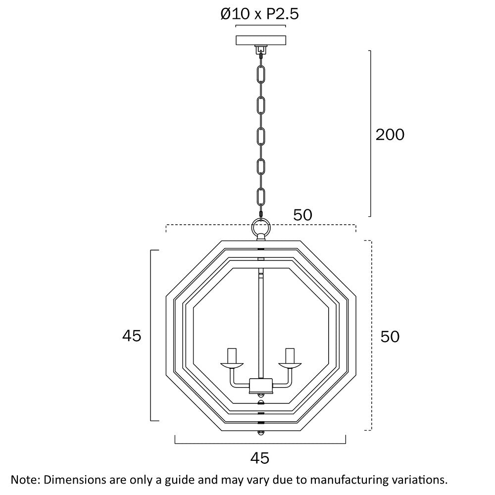 Indio Pendant 4 Lights Black / Wood Tones - INDIO PE4-BK