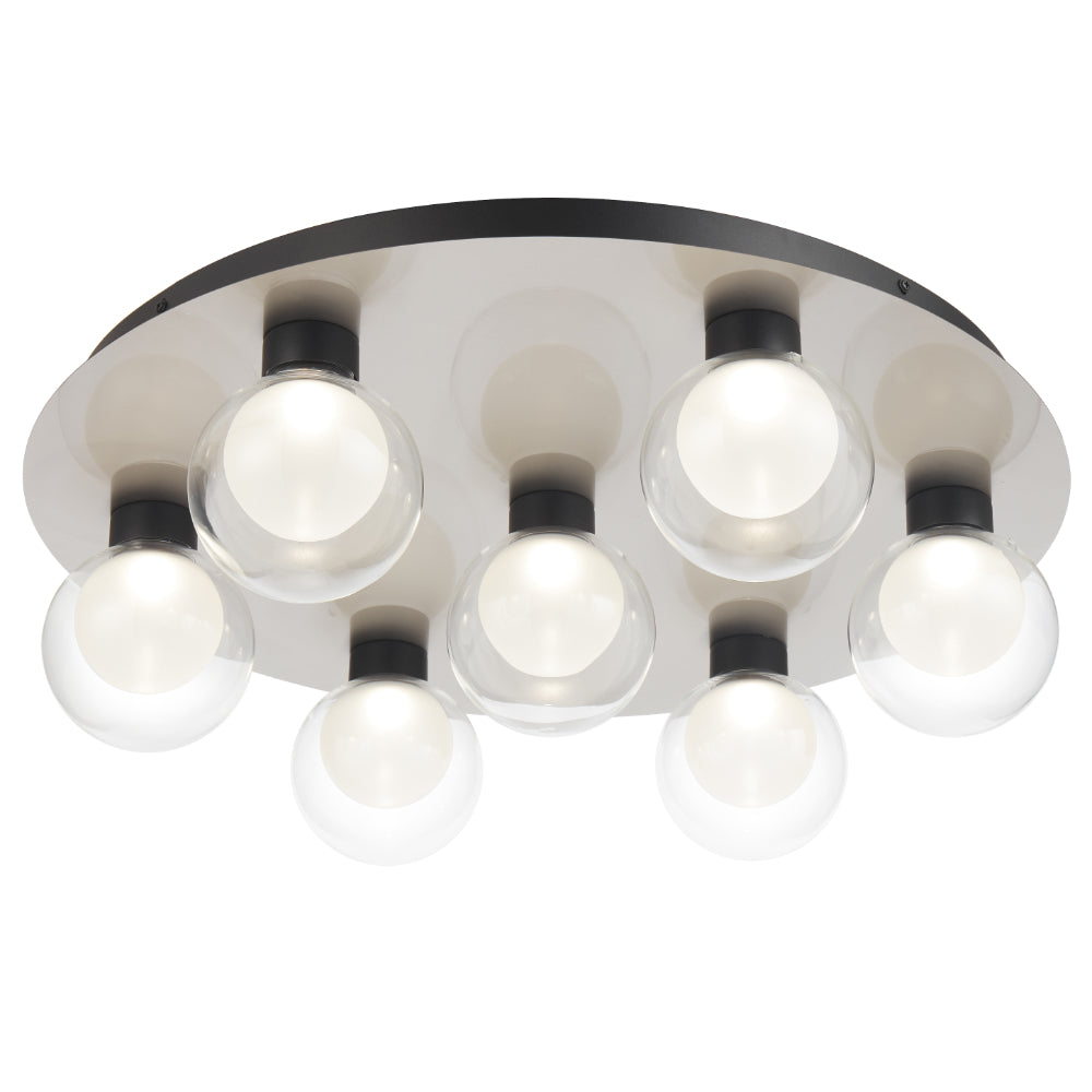 Invar LED Ceiling Light 40W 4000K Black & Nickel Matt - INVAR CTC7-NKCL