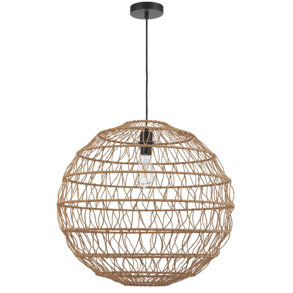 Ivalo 600mm Pendant Light Natural - IVALO PE60-NAT