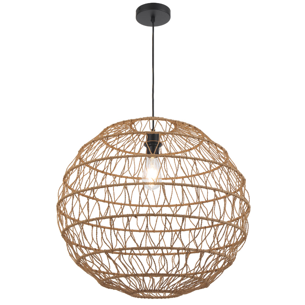 Ivalo 600mm Pendant Light Natural - IVALO PE60-NAT