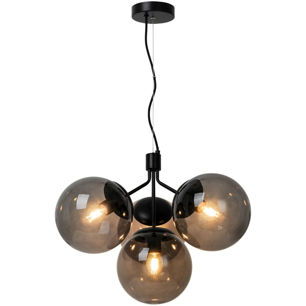 Ivona Pendant 4 Lights Black Metal - 2112153003